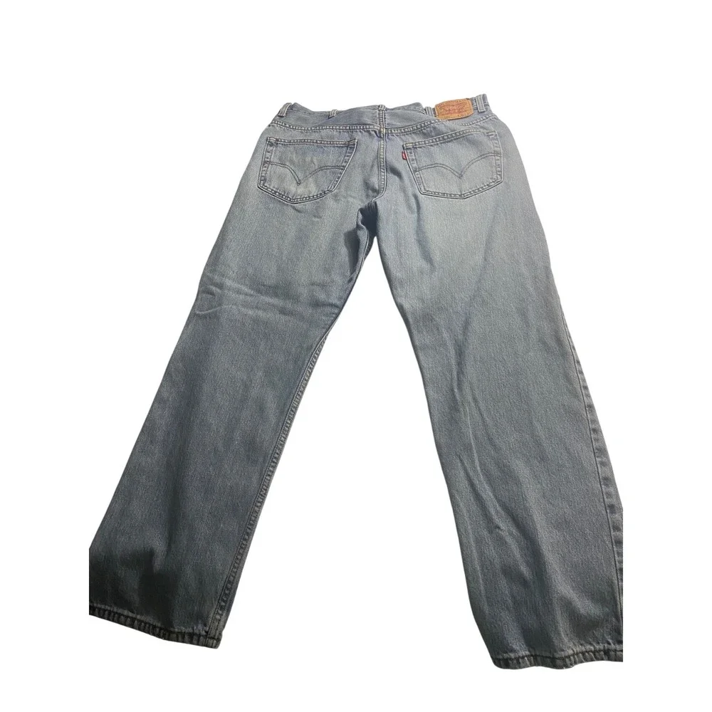 Levis 505 Regular Fit Jeans Mens 38x32 Blue Denim Straight Leg 100% Cotton